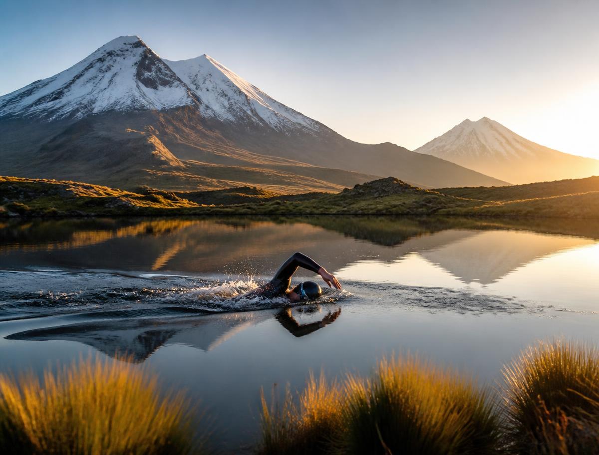 Open-water mountain swims